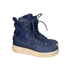 Nike SF Air Force 1 High Sneakers in Midnight Navy   Size: US 8